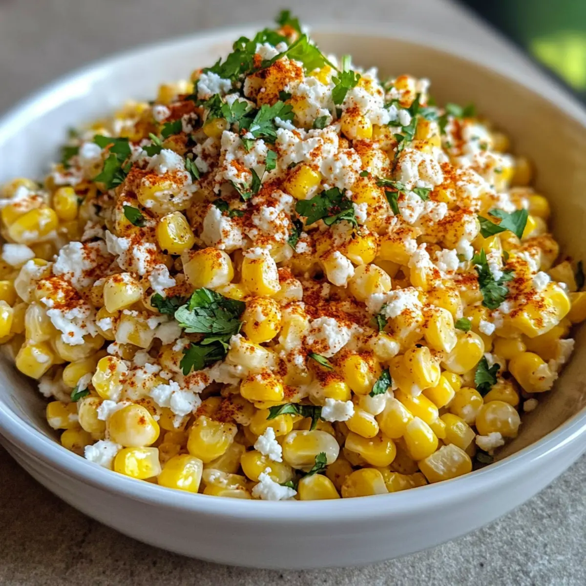 Mexikanischer Straßenmais-Salat frisch und schnell