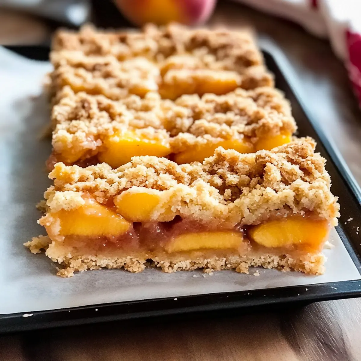 Pfirsich Streusel Riegel leicht gemacht