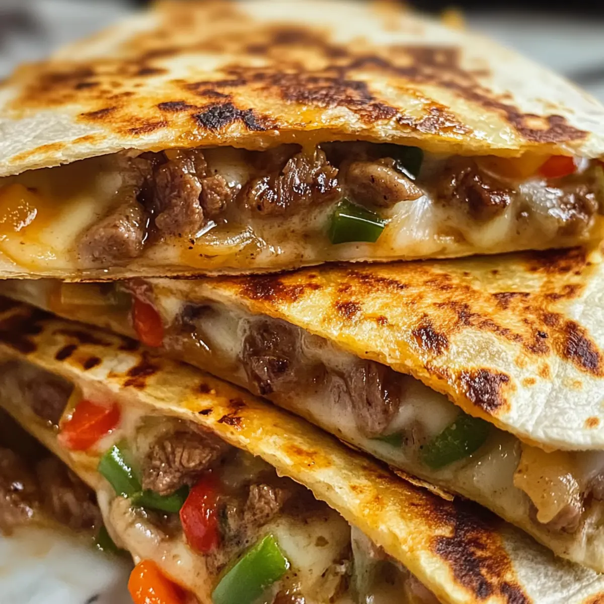 Philly Cheese Steak Quesadillas für Genuss Pur