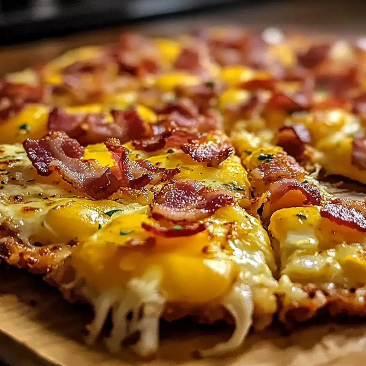 Pizza und Rösti-Kruste für ein Frühstücksvergnügen