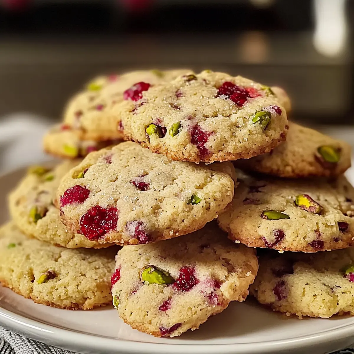 Himbeer-Pistazien-Shortbread-Kekse für jeden Anlass
