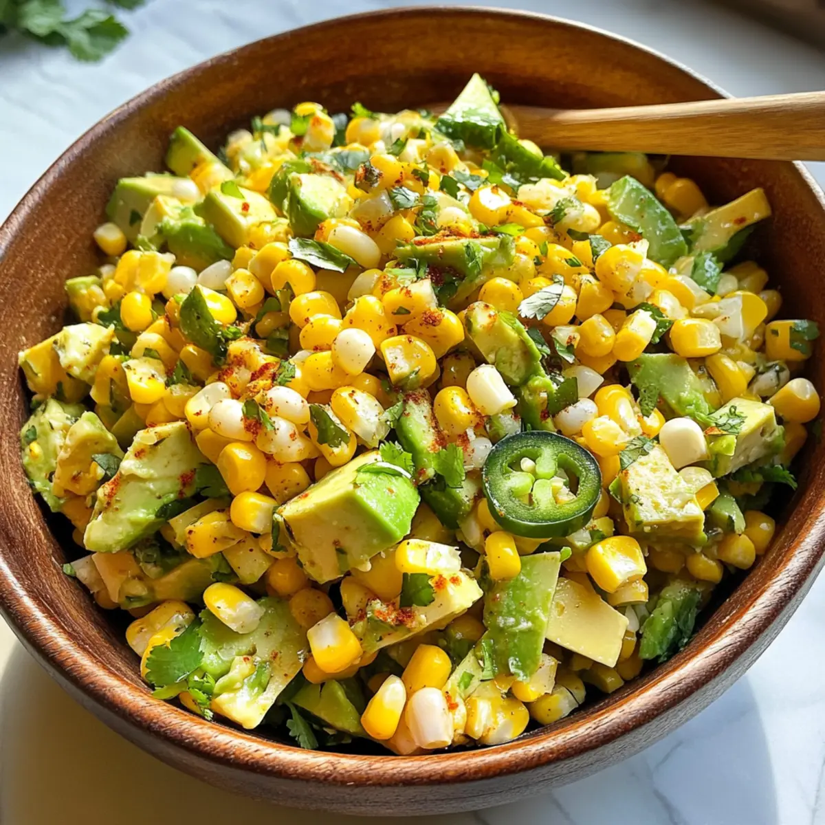 Süßmais Avocado Salat für den perfekten Sommergenuss