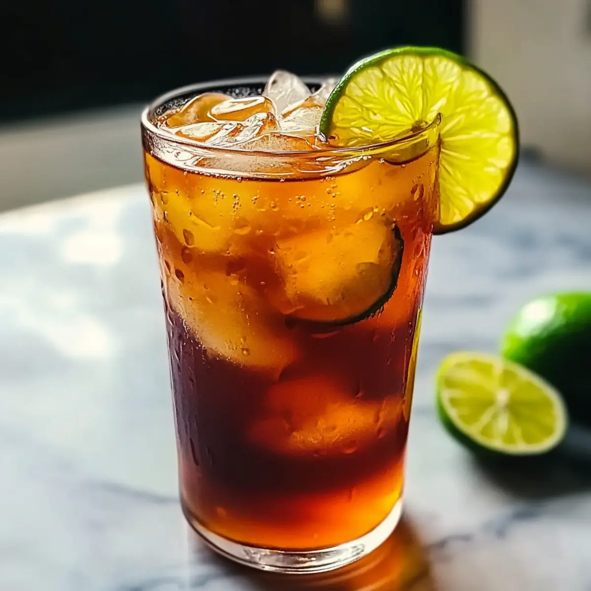 Erfrischender Thai Limetten-Eistee für den Sommer