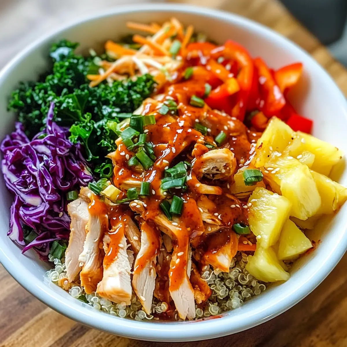 Thai Süßscharfe Chili Hühnchen Buddha Schalen Rezept