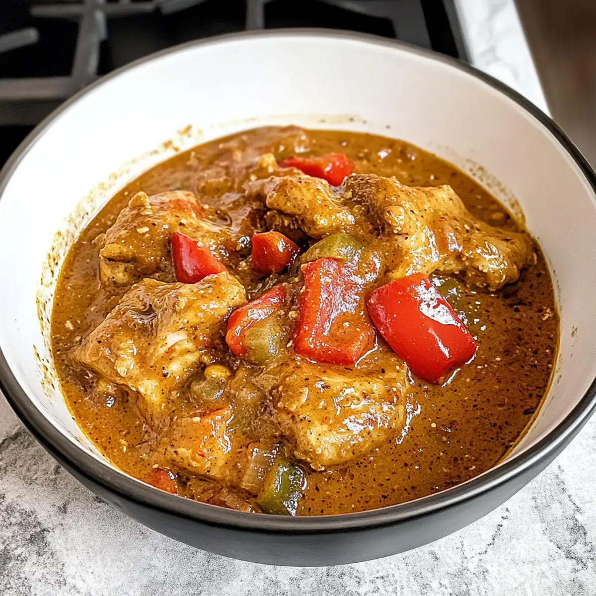 Afrikanischer Hühnchen-Erdnuss-Eintopf schnell genießen