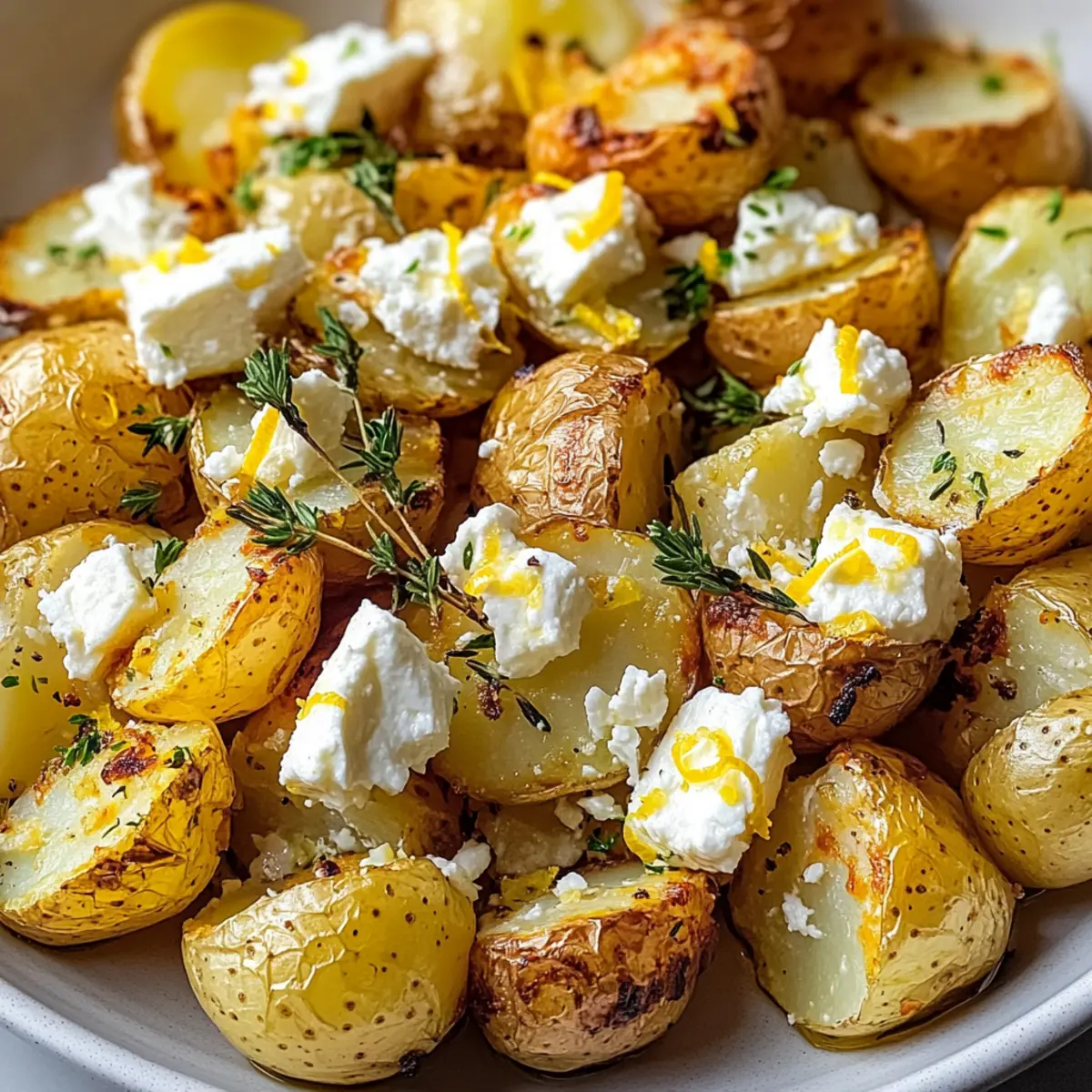Gebratene Feta-Kartoffeln mit Zitrone: Ein Genuss!