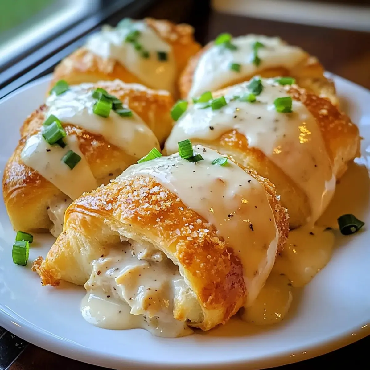 Hühnchenkissen mit Parmesansoße – Einfaches Komfortessen