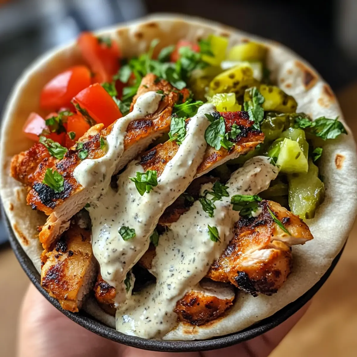 Hühnchen Shawarma mit Knoblauchsauce ganz leicht machen