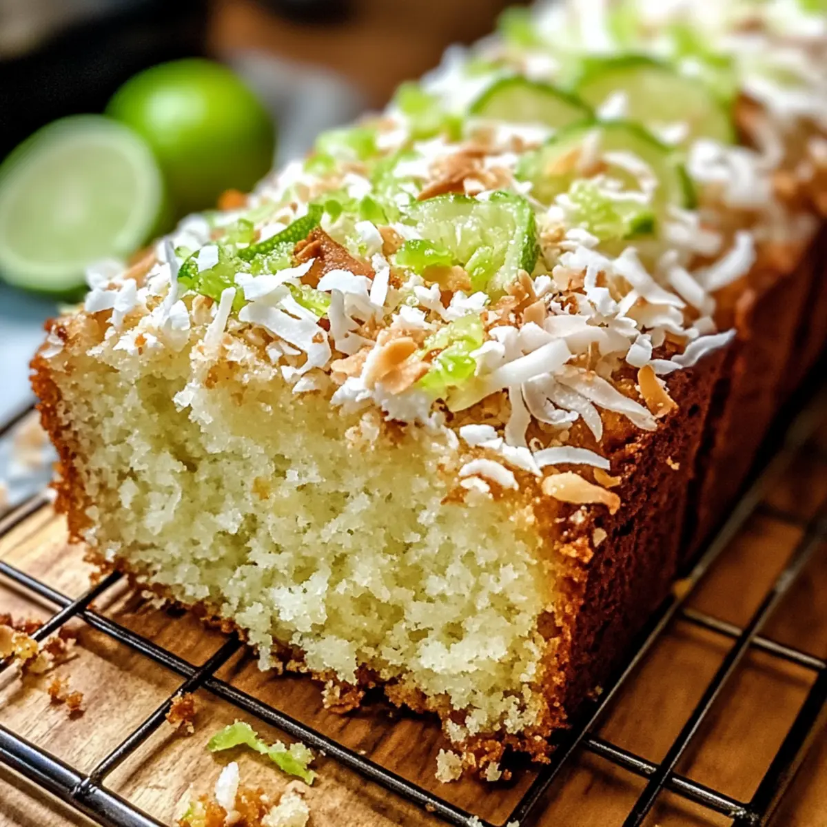 Kokos-Limetten-Butterkuchen für tropischen Genuss