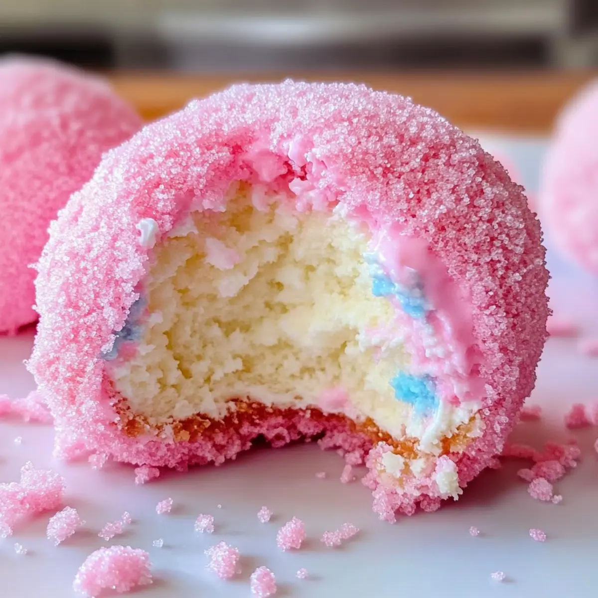 Zuckerwatte Käsekuchen Bomben für Zuhause