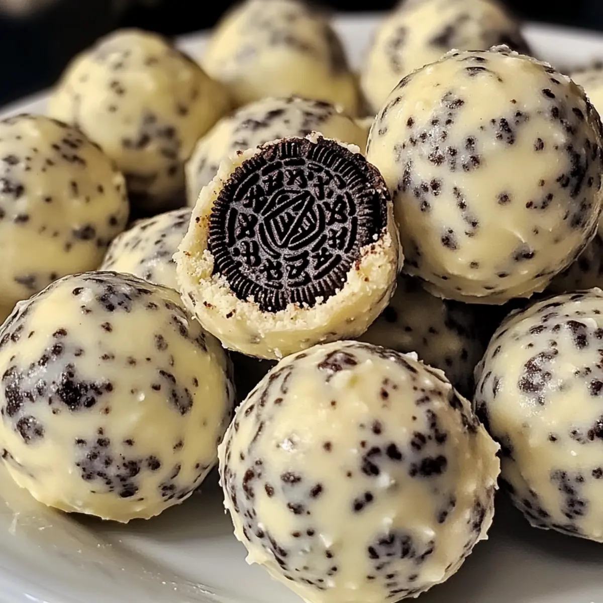 Frischkäse Oreo Proteinbällchen für den schnellen Snack