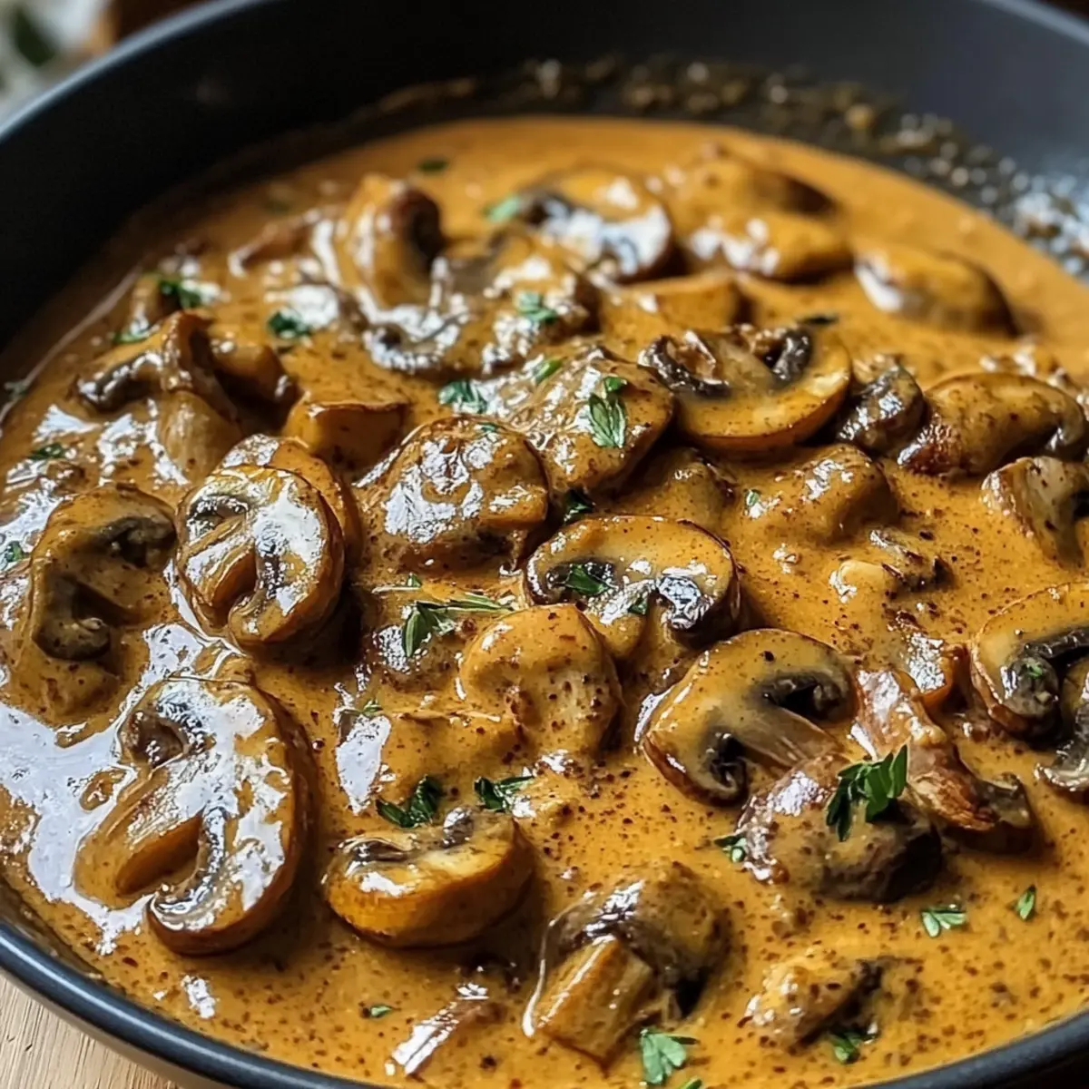 Cremige ungarische Champignon-Paprikasch für Gemütliche Abende