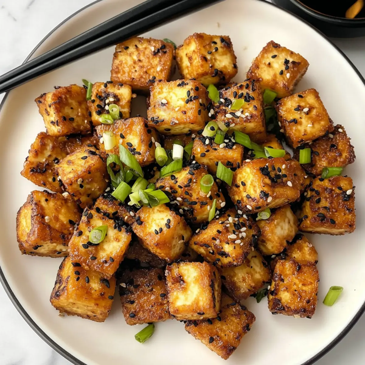Knusprig gebratener Tofu: Der perfekte Snack!