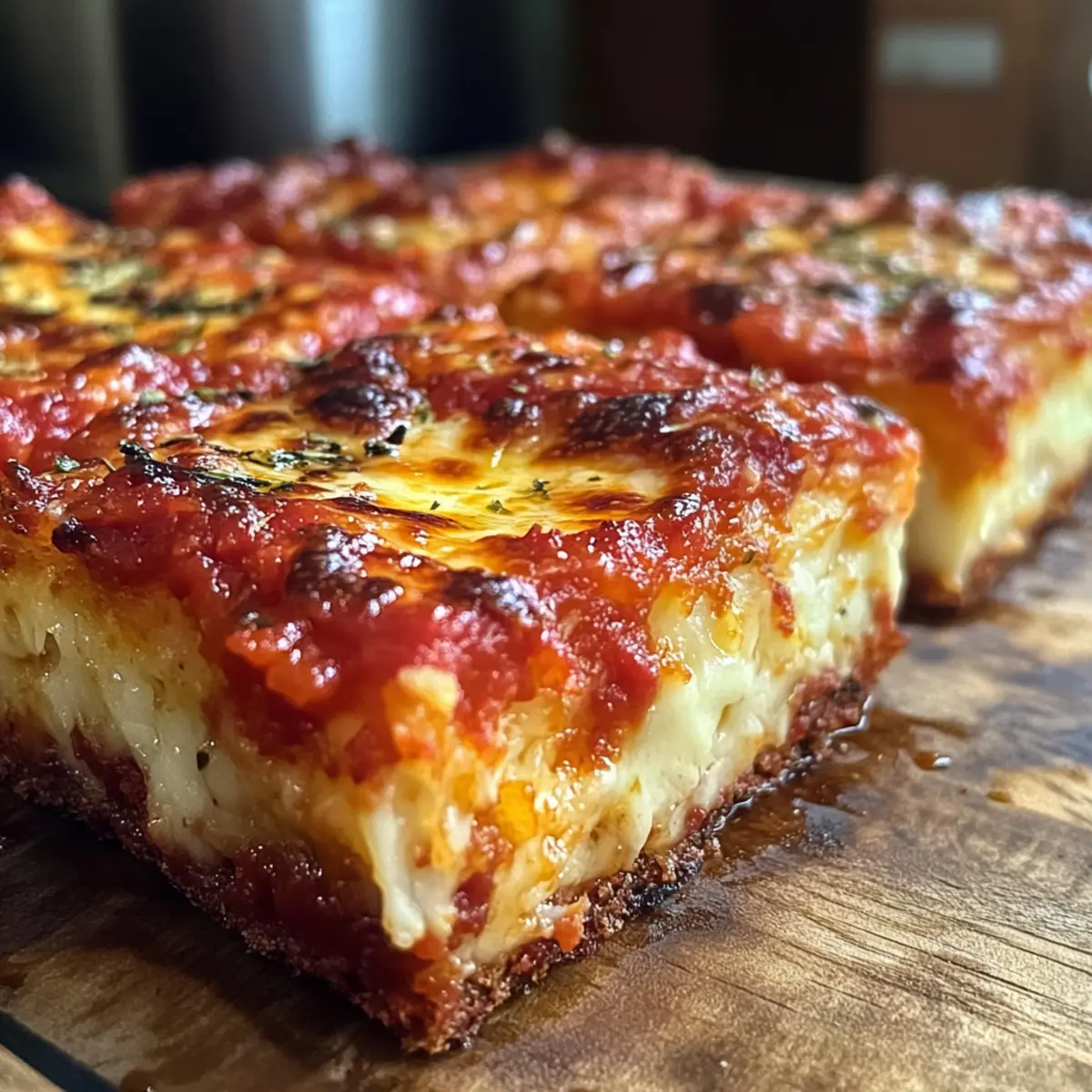 Crispy Detroit-Stil Pizza für Zuhause zaubern