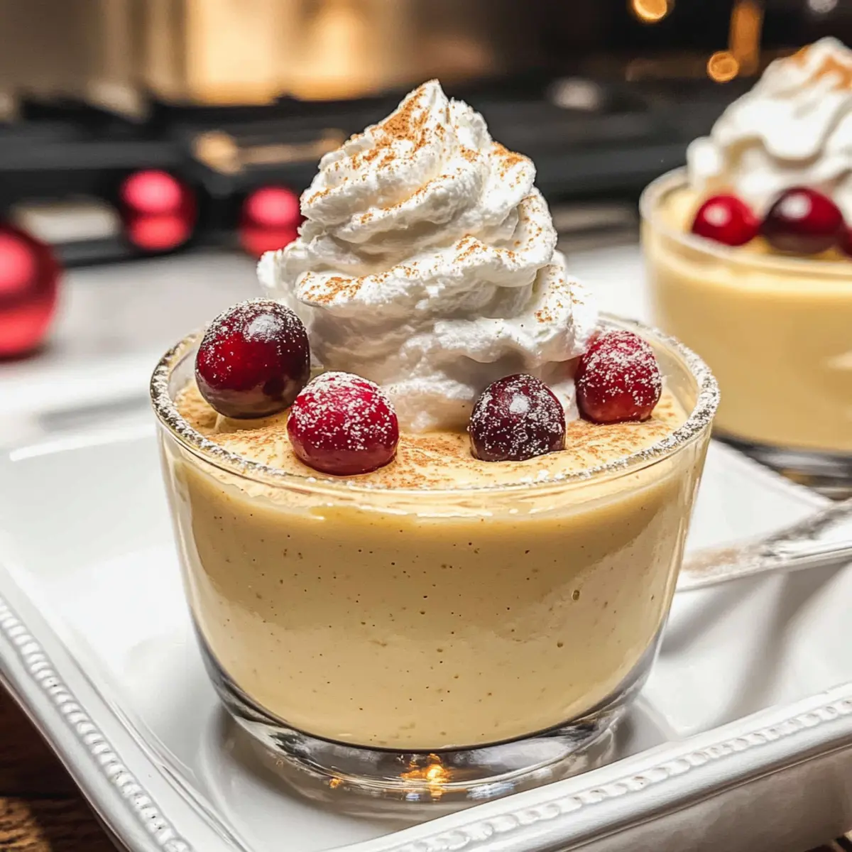 Eiernog Pudding selbst gemacht für die Feiertage