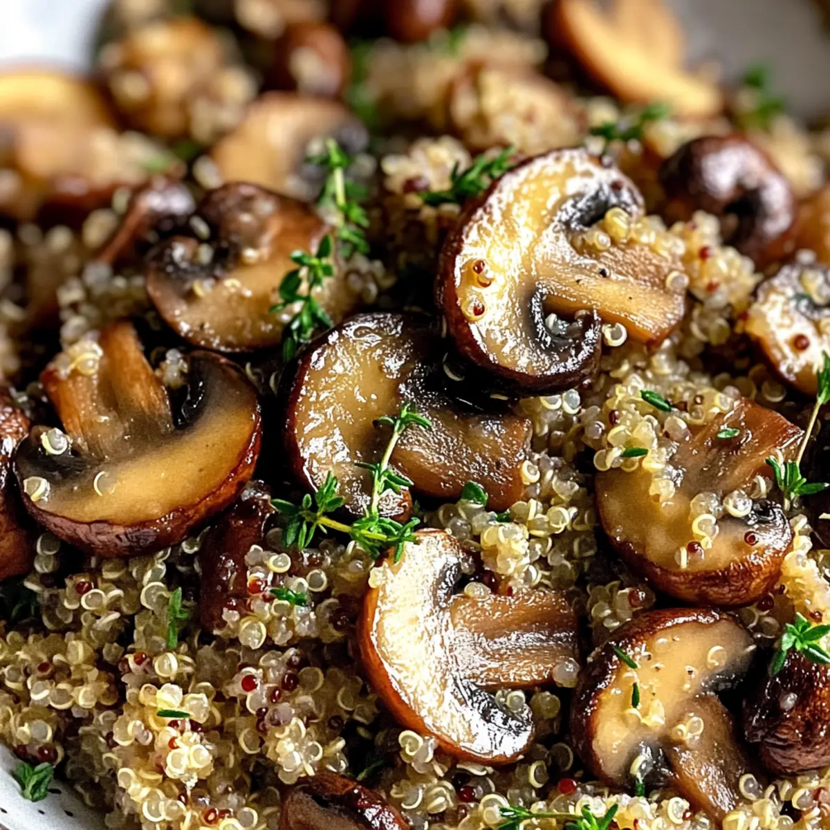 Knoblauchige Pilz-Quinoa für Genussmomente