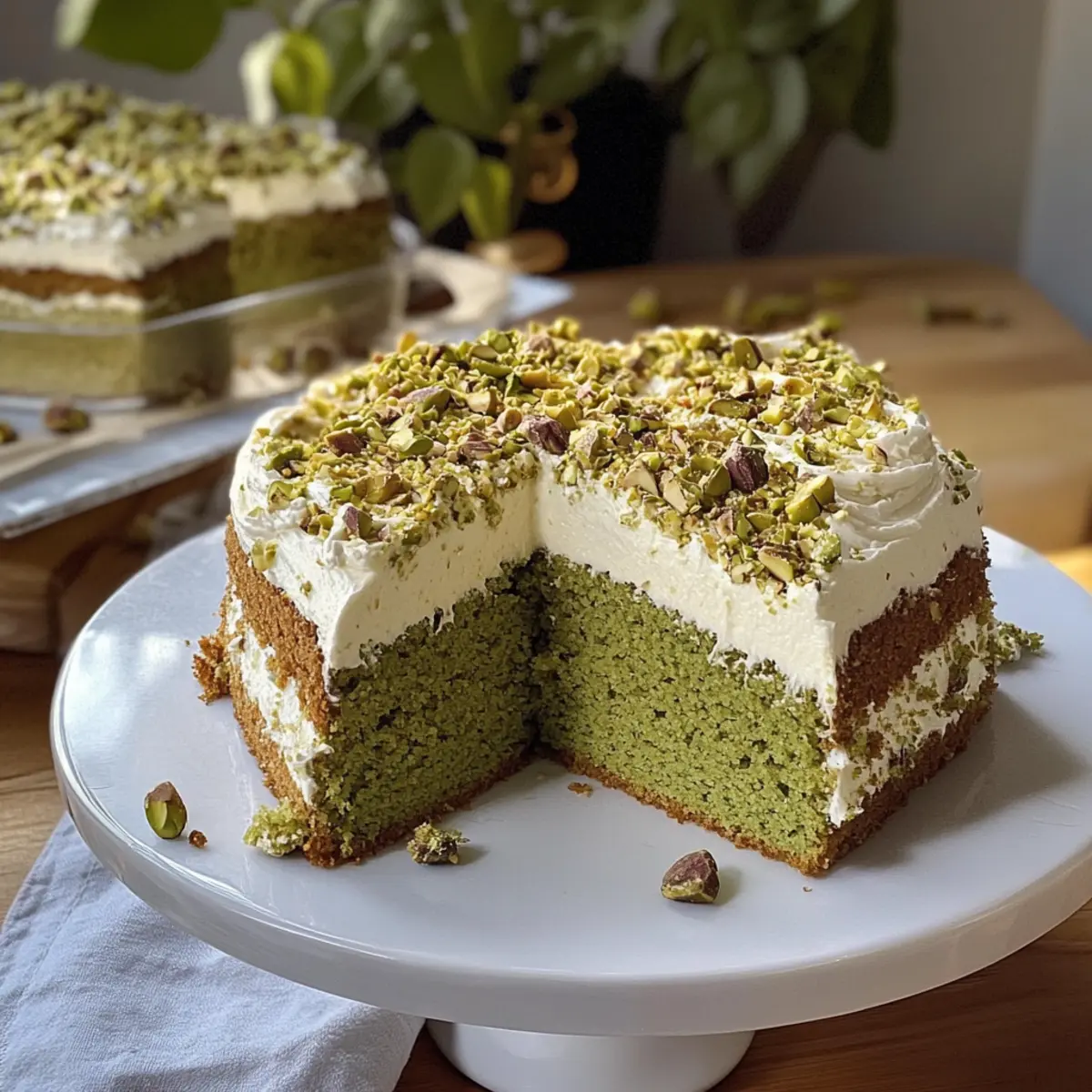 Glutenfreier Matcha-Pistazienkuchen für jeden Anlass