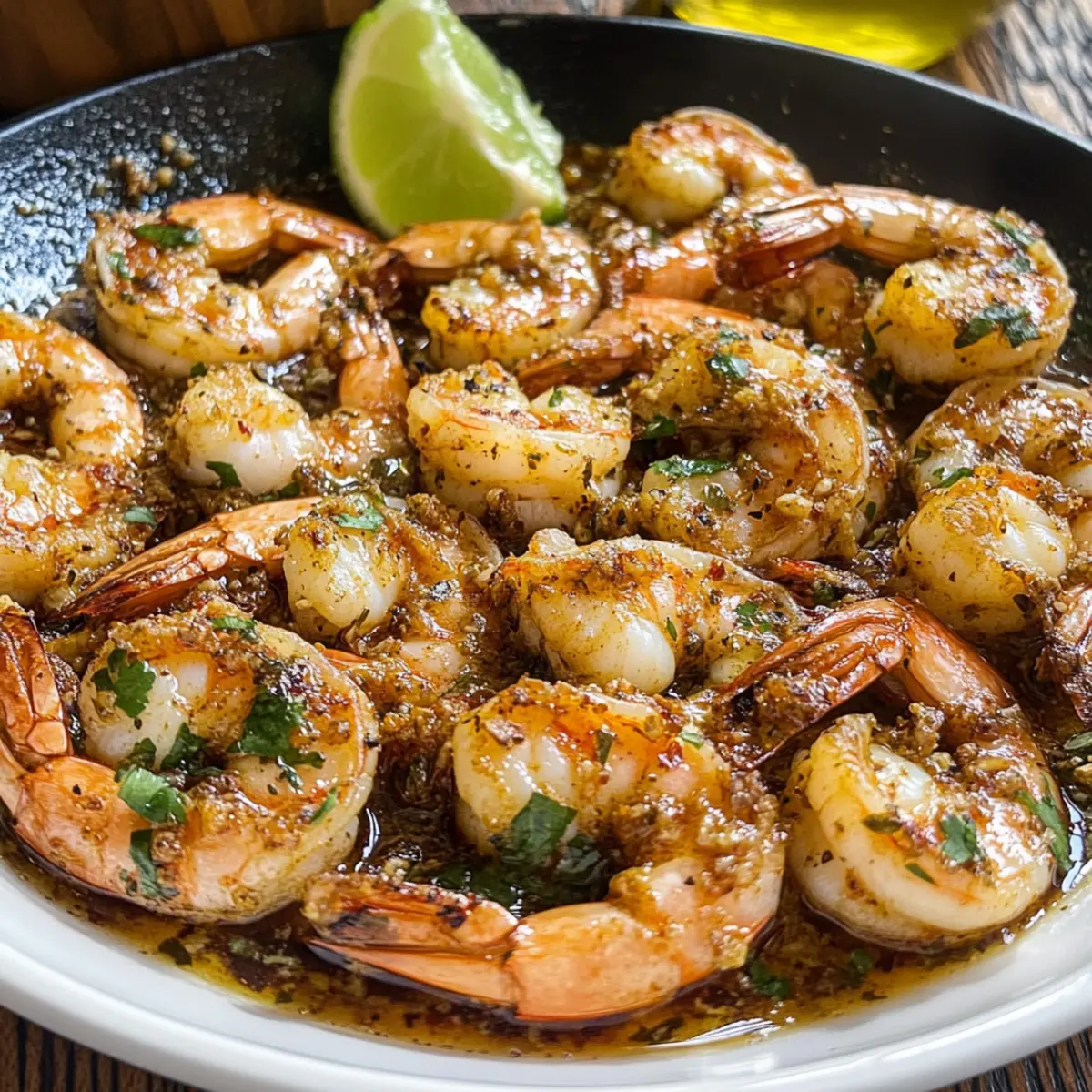 Hatch-Chili geräucherte Garnelen mit Knoblauchbutter