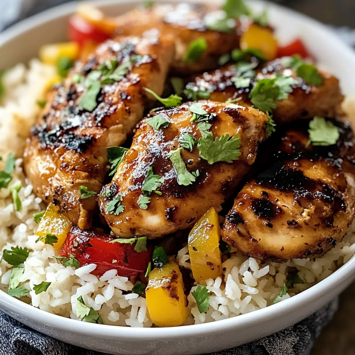 Hawaiianisches Hähnchen und Kokosreis einfach delicious