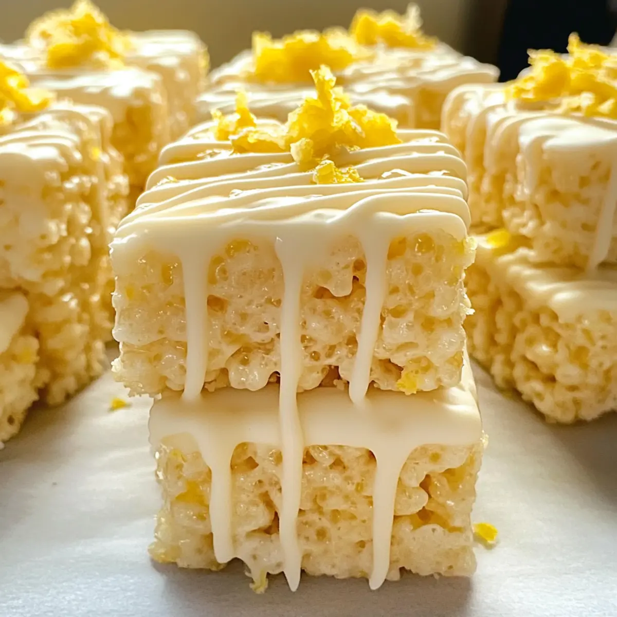 Zitronen Rice Krispy Leckerbissen für jeden Anlass