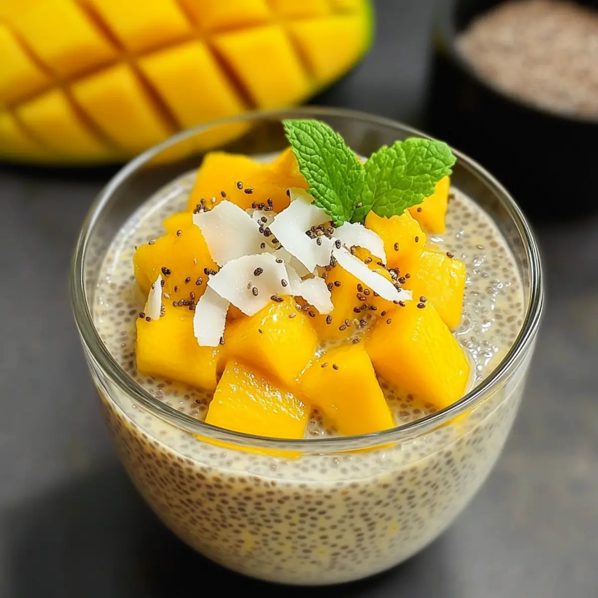 Mango Chia-Samen-Pudding für deinen perfekten Frühstücksstart