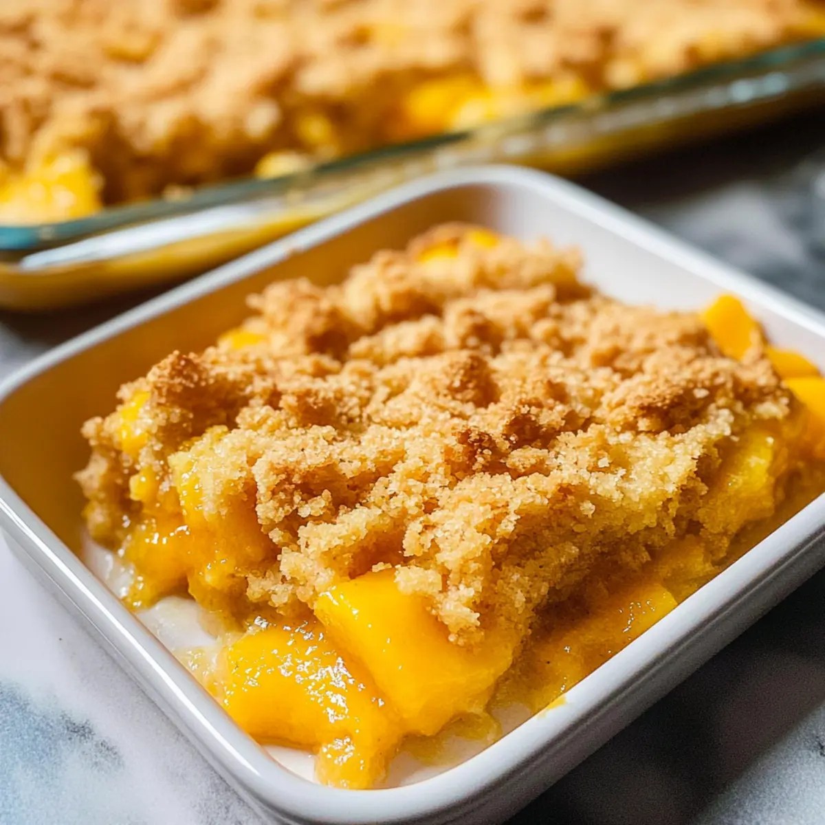 Mango Krümel – Ein veganer Genuss aus dem Ofen