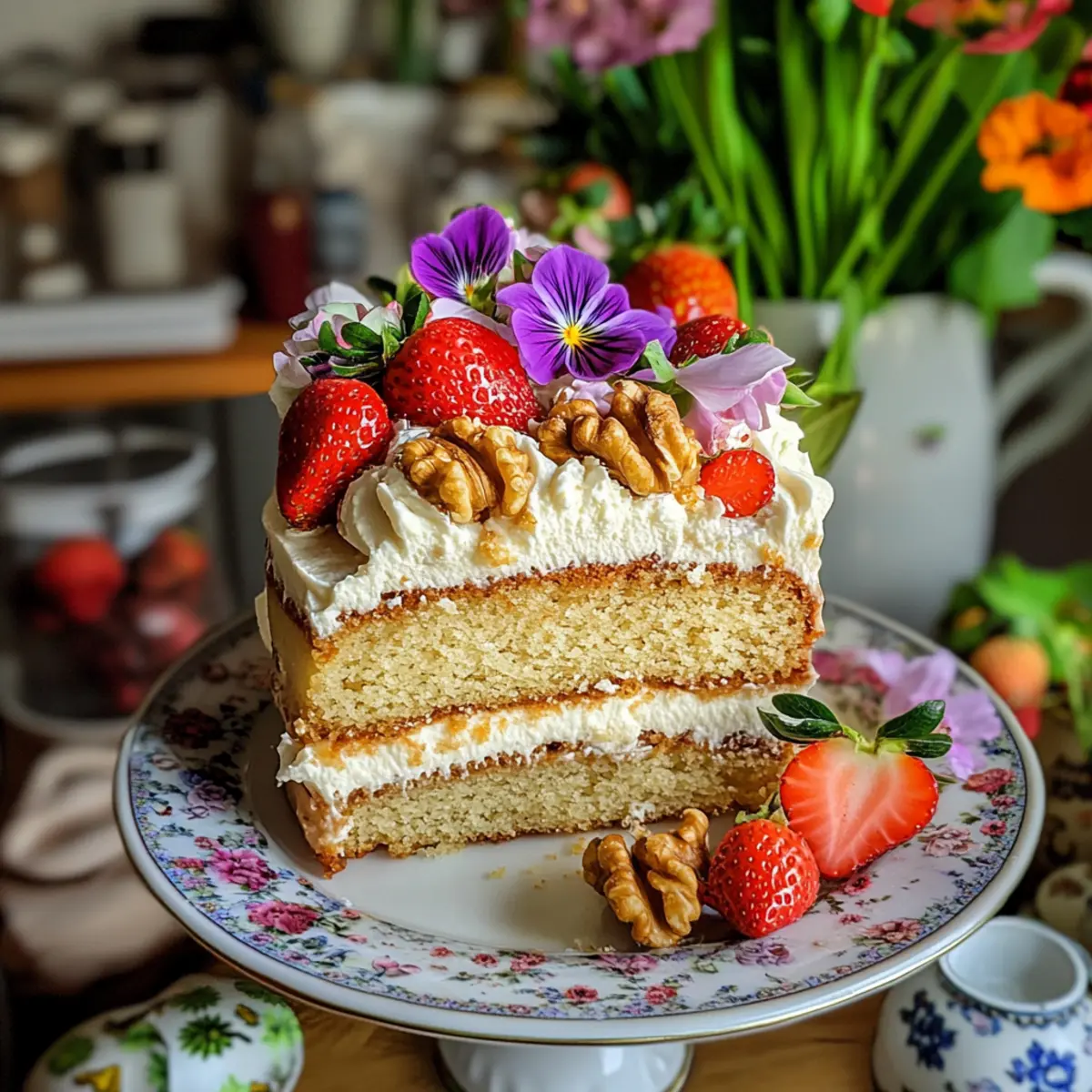 Ahorn-Walnuss-Kuchen für den perfekten Frühling