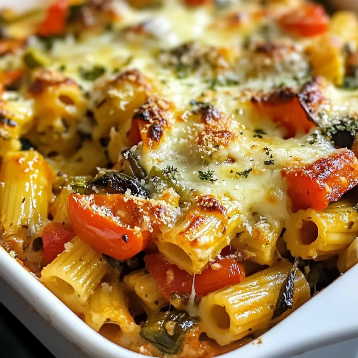 Mittelmeer-Gemüse-Nudeln-Auflauf für dein Wohlfühlessen