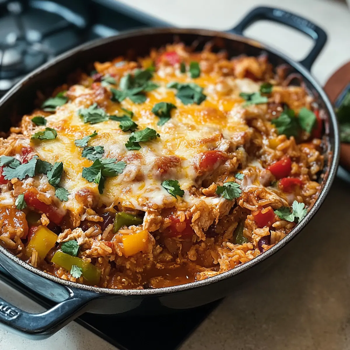 Mexikanischer Hähnchen-Reis-Auflauf leicht gemacht