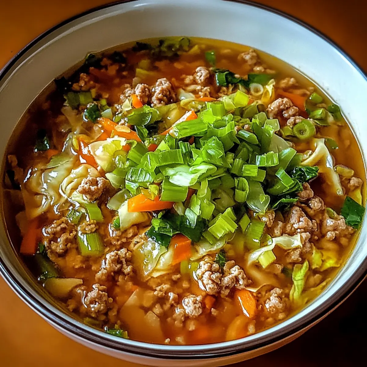 Eintopf Eierrollensuppe – Einfache Wohlfühlsuppe