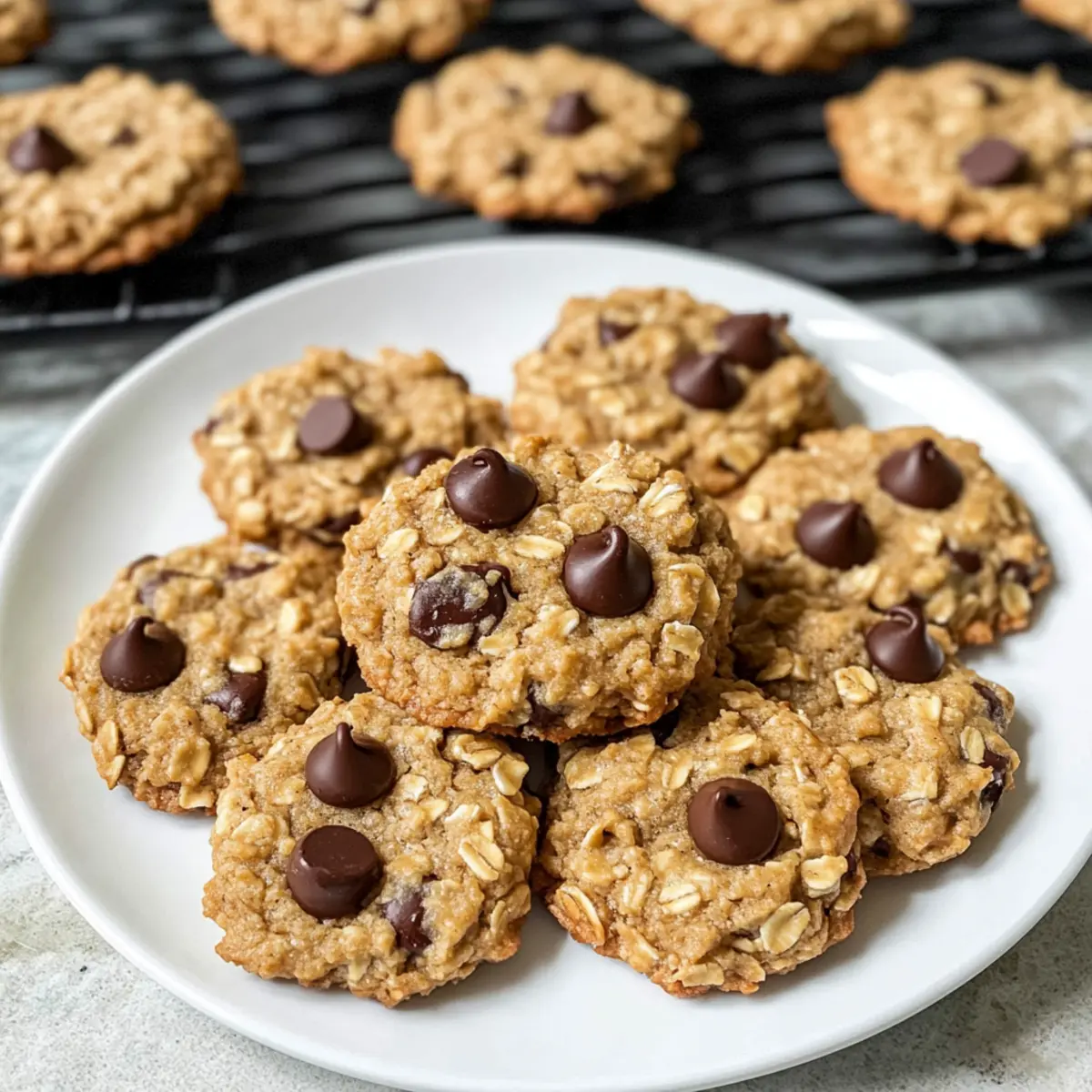 Erdnussbutter Haferkekse mit Schokoladendrops Rezept