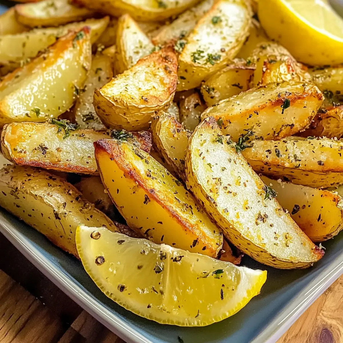 Perfekte knusprige griechische Zitronenkartoffeln genießen