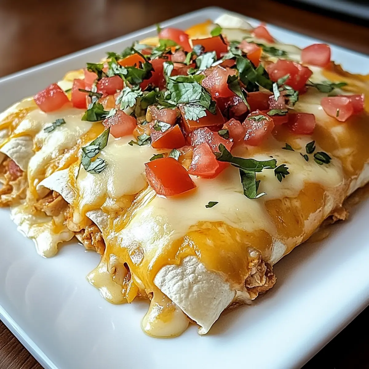 Käse-Hühnchen-Enchiladas mit Queso für jeden Anlass