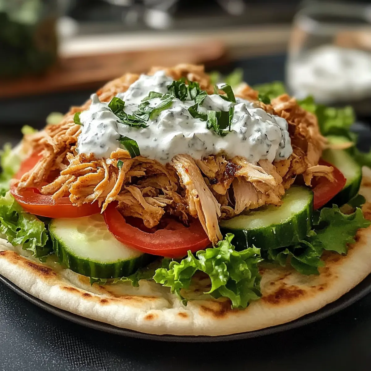 Köstliche Slow Cooker Hähnchen Gyros für jeden Tag