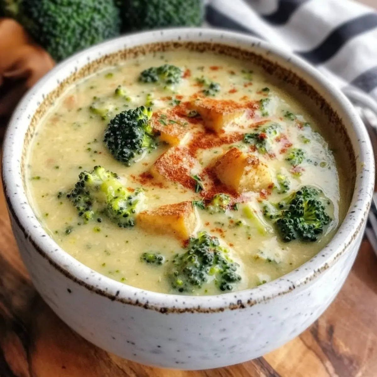 Räuchergouda-Brokkolisuppe für Gemütliche Abende