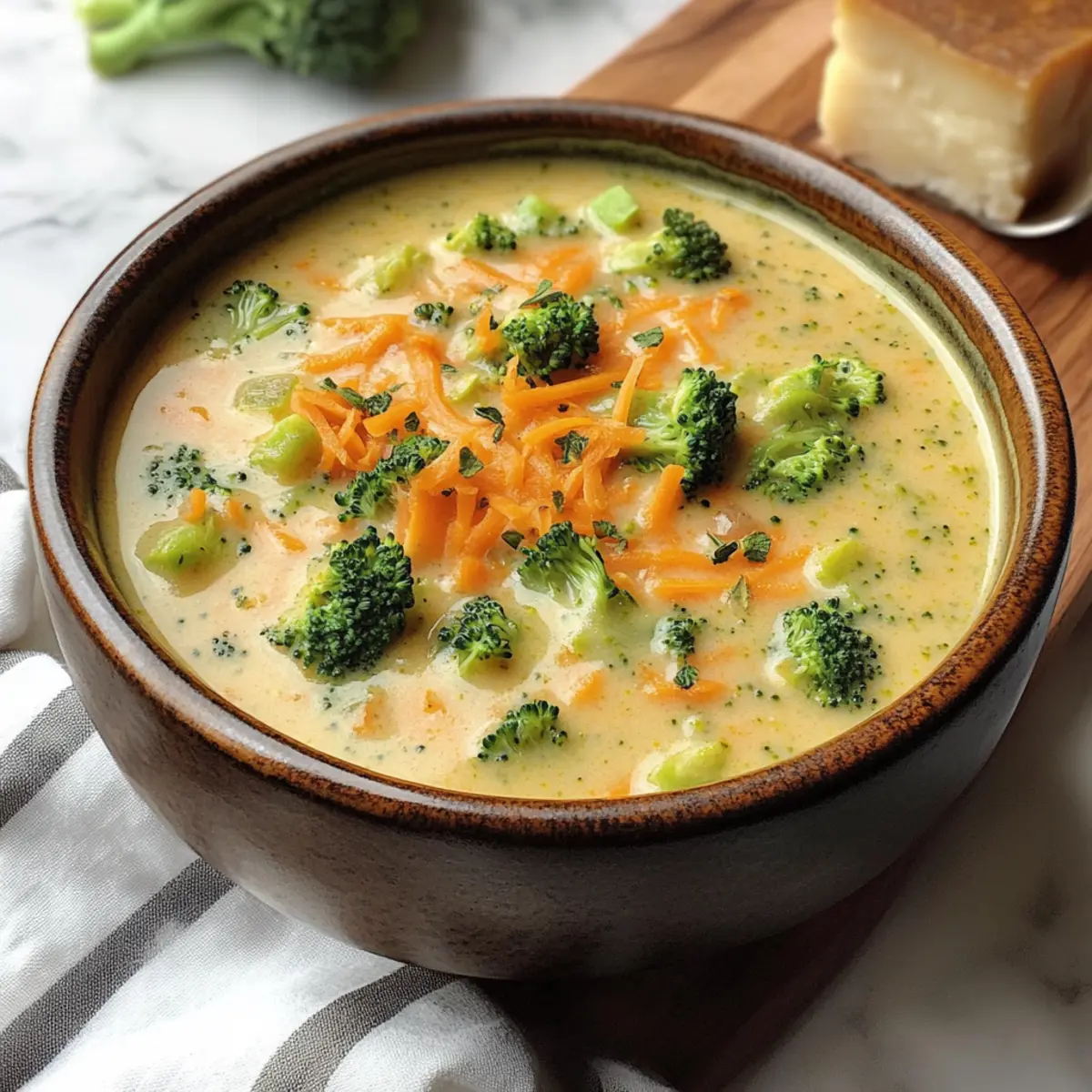 Geräucherte Gouda Brokkoli Suppe in 30 Minuten