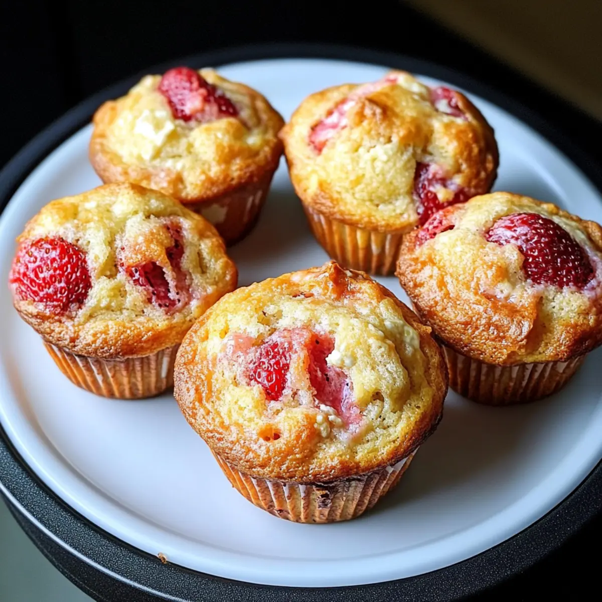 Erdbeer-Ricotta-Muffins für einen fruchtigen Start
