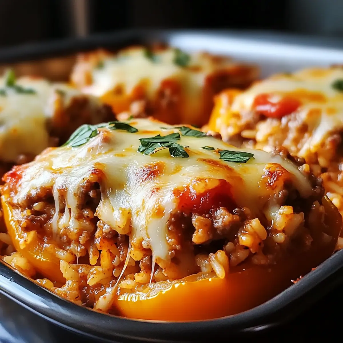 Gefüllter Paprika Auflauf für jeden Tag