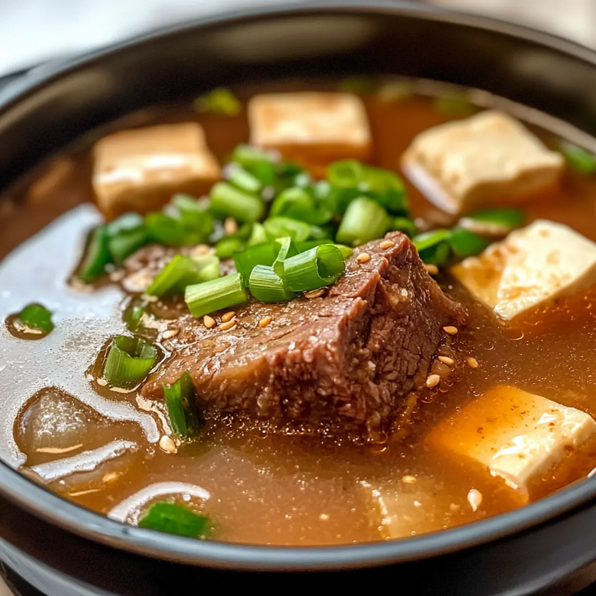 Schmackhafte koreanische Wintersuppe für warme Abende