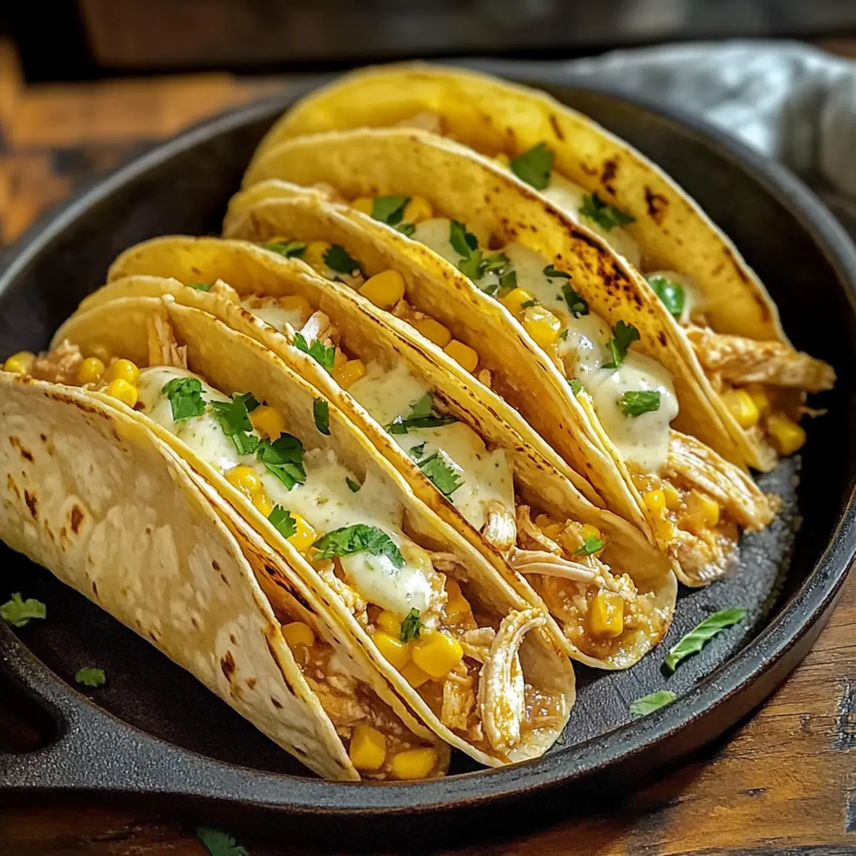 Weiße Hühner-Chili-Tacos für die ganze Familie