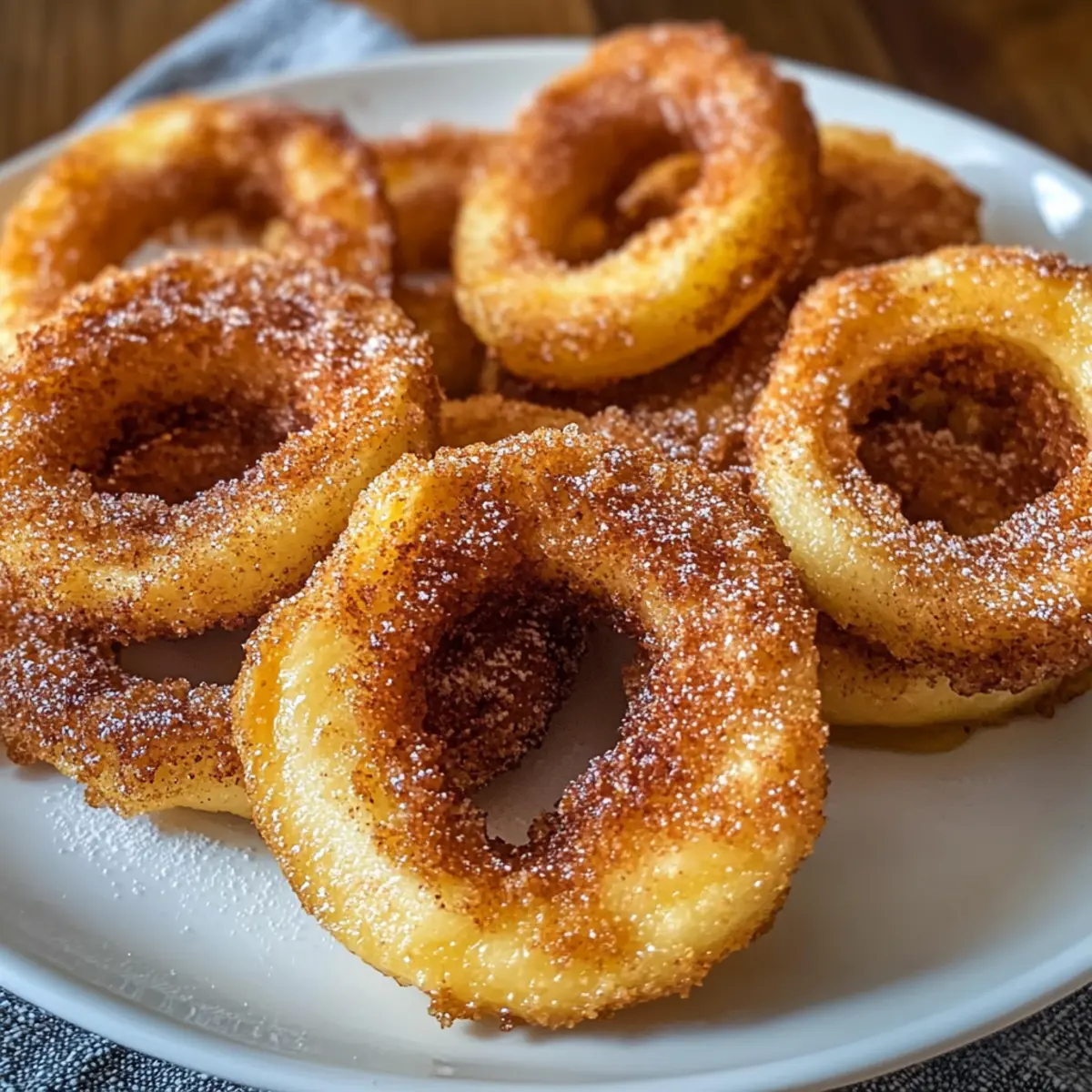 Luftfritteuse Zimt-Apfelringe so einfach und lecker