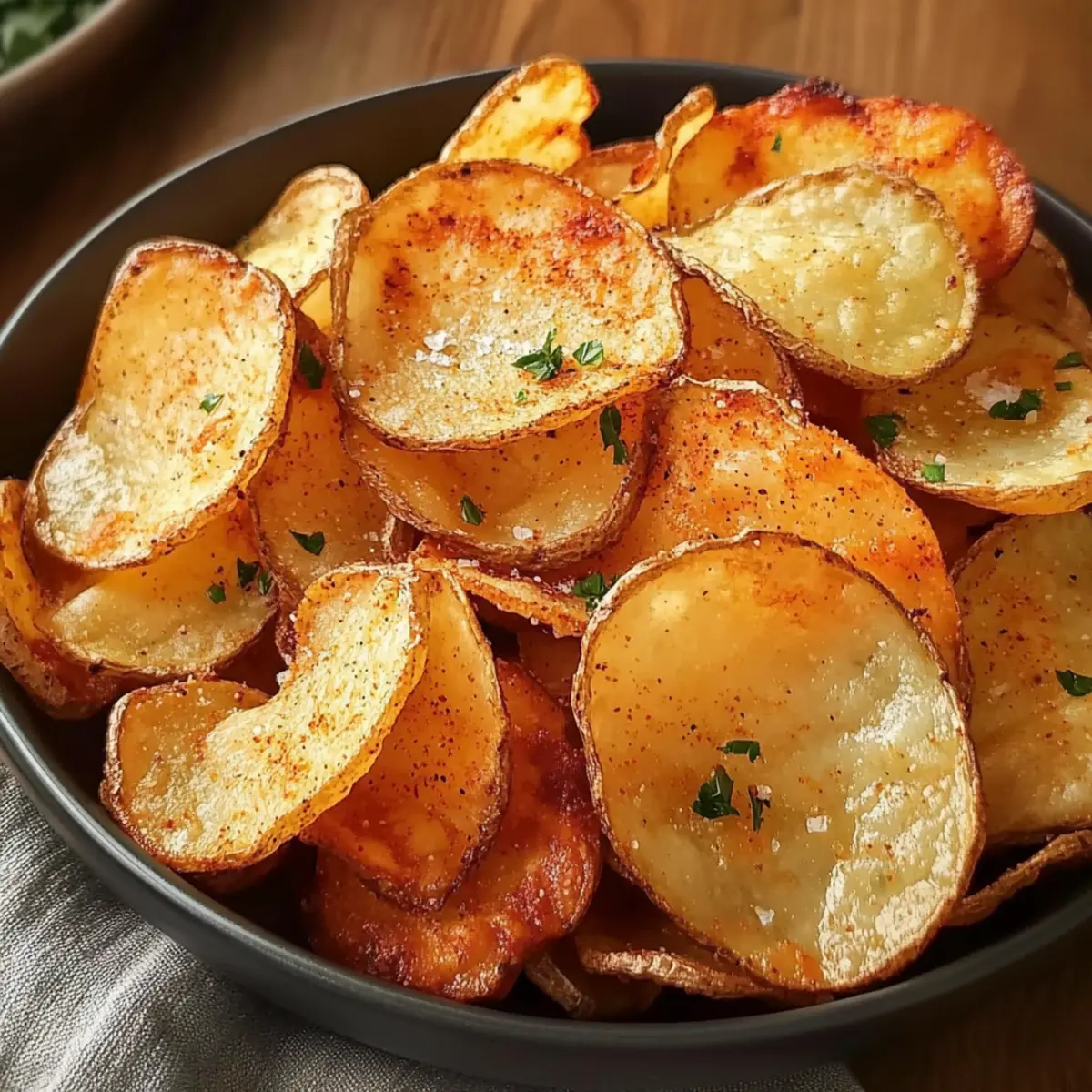 Luftfritteuse Kartoffelchips für den perfekten Snack
