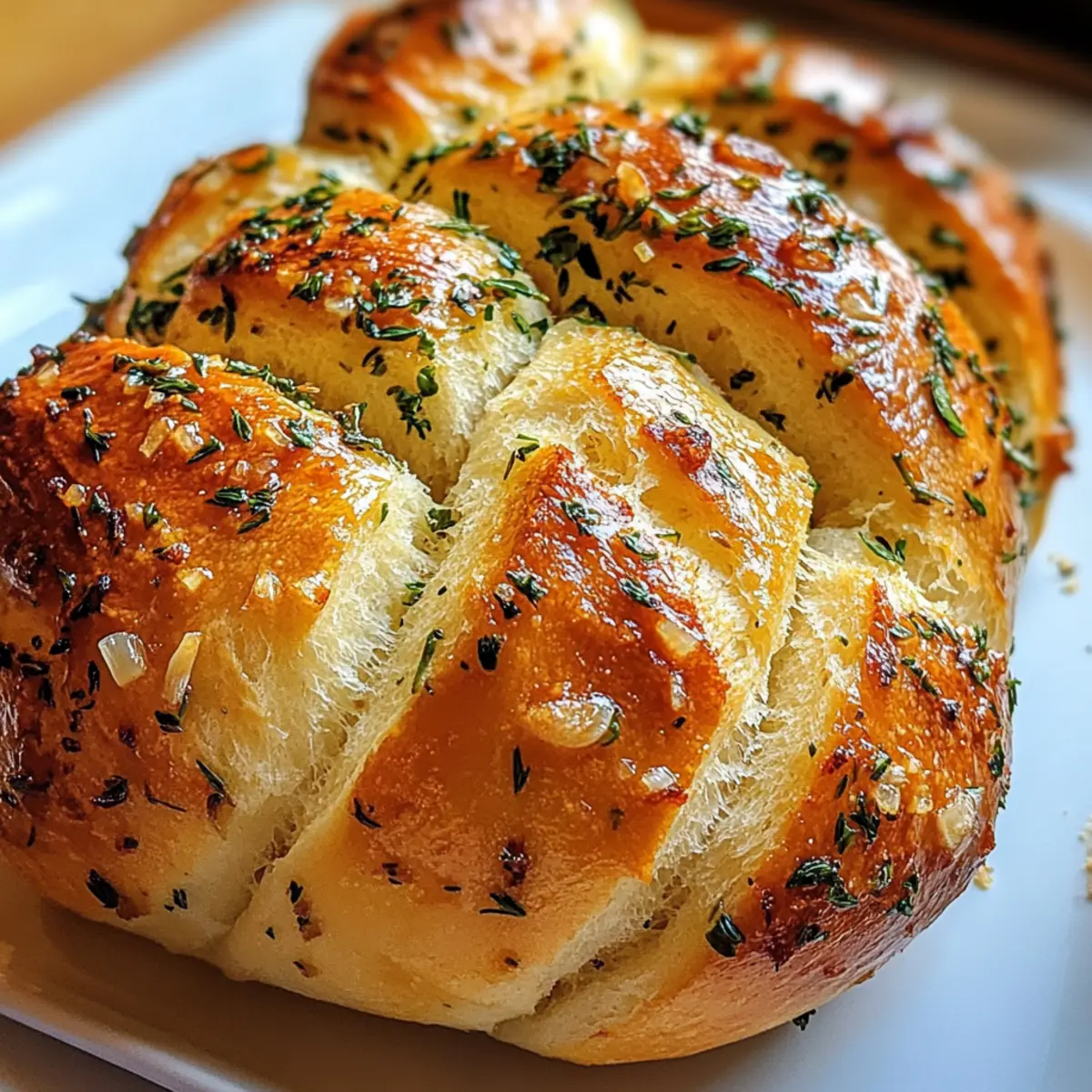 Aromatisches Knoblauch-Kräuter Zopfbrot für Genießer