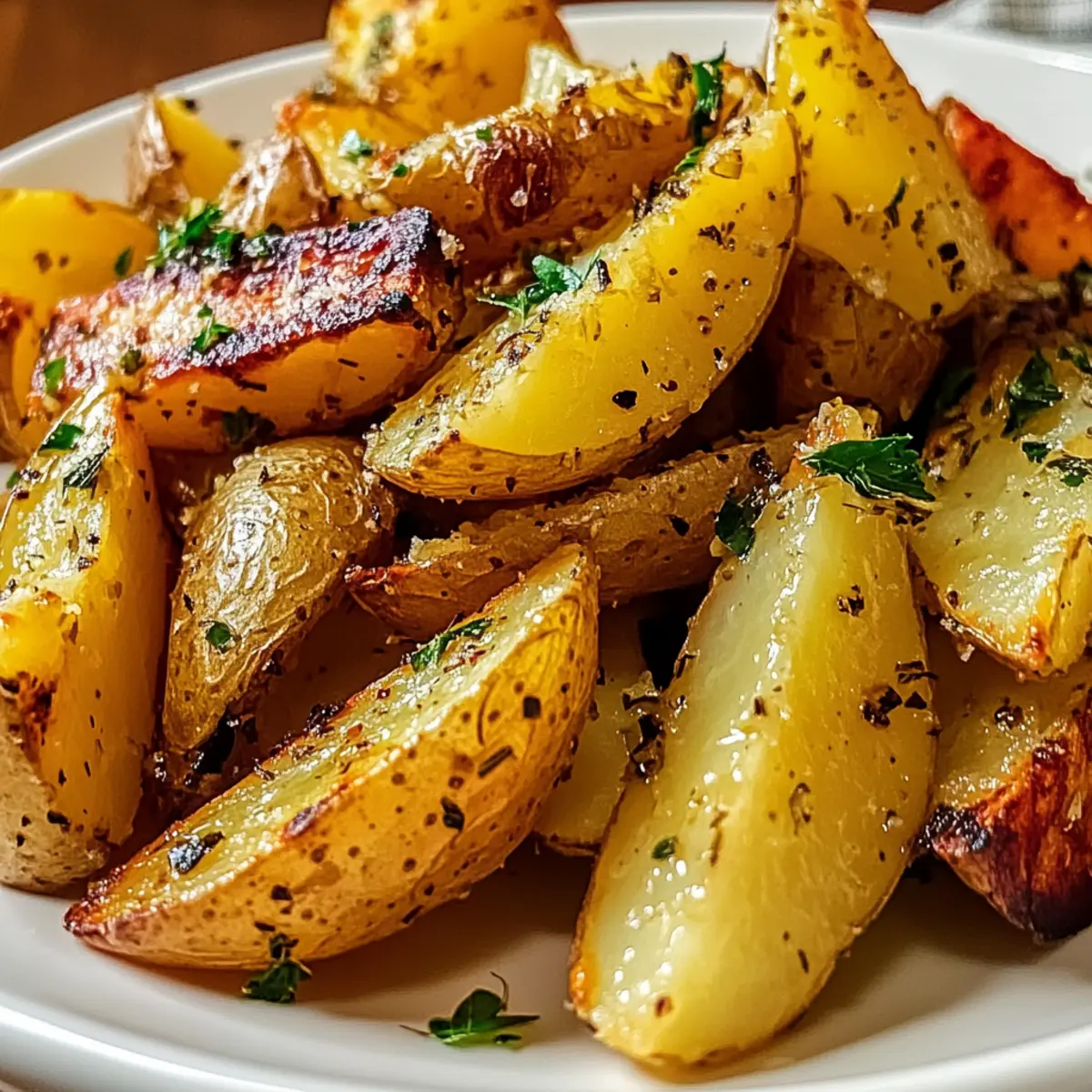 Knusprige Zitronen-Griechische Kartoffeln für Genussmoment