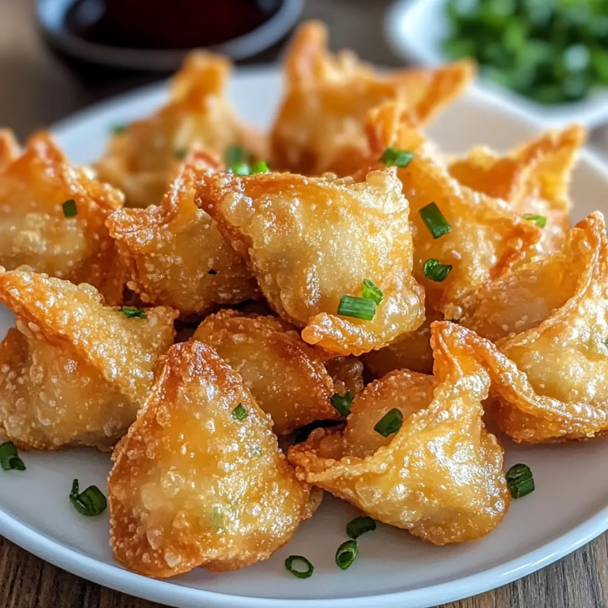 Knusprige Wontonteig-Wraps mit Garnelen ganz einfach