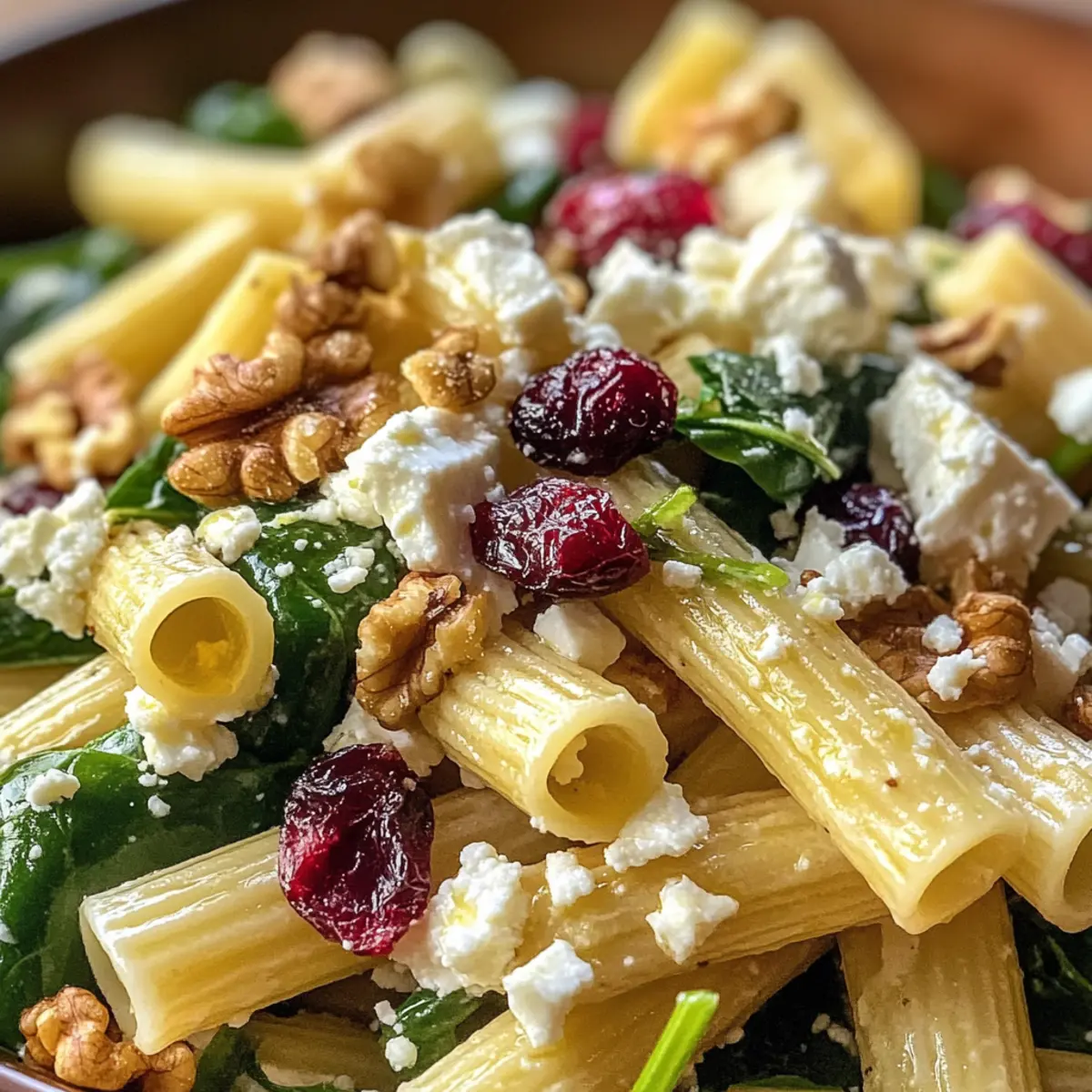 Feta & Cranberry Rigatoni Salat für jede Gelegenheit