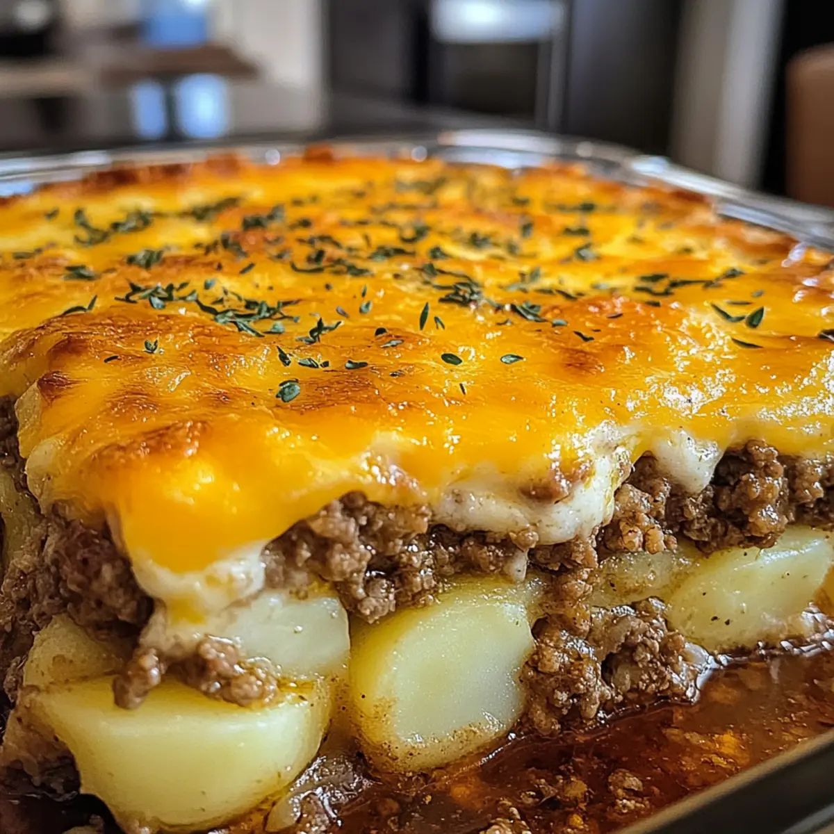 Rinderhackfleisch und Kartoffelauflauf für jeden Tag