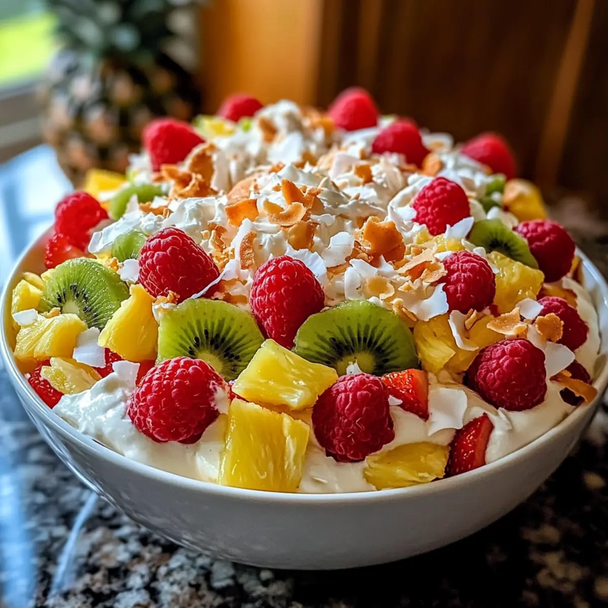 Hawaiian Käsekuchen Salat für den perfekten Sommergenuss