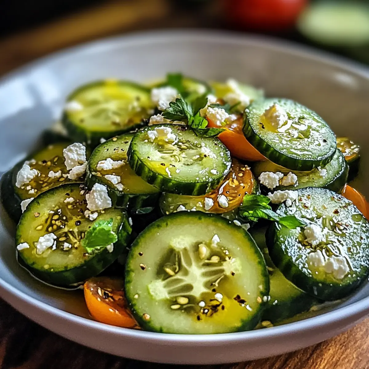 Erfrischender Honig-Limetten-Gurken-Salat für den Sommer