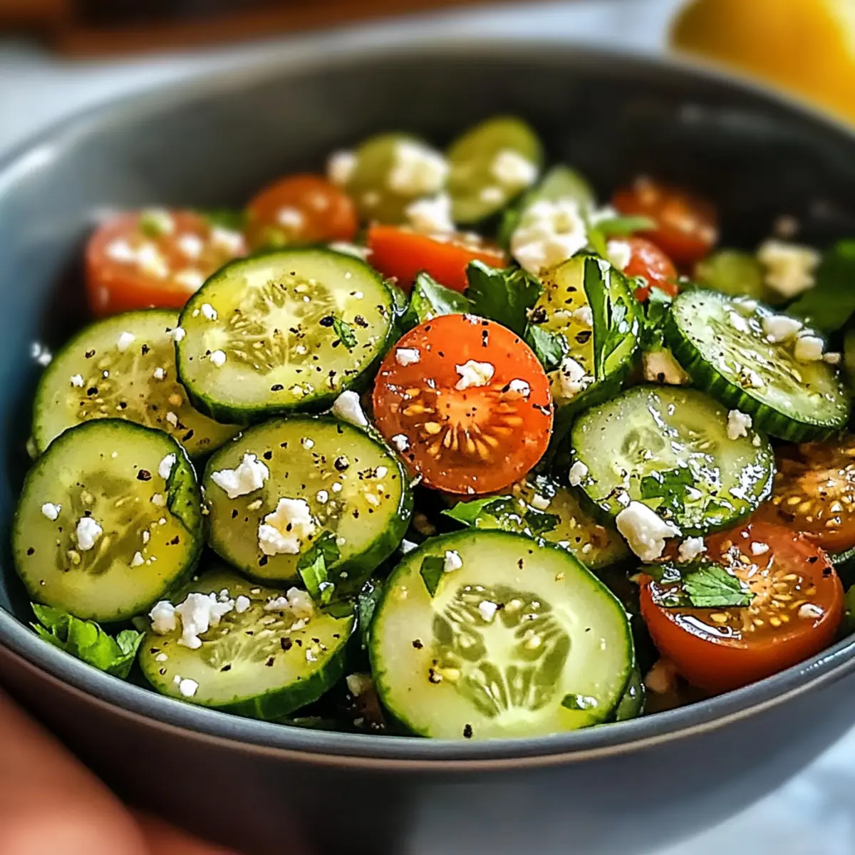 Honig-Limetten-Gurken-Salat für heiße Sommertage